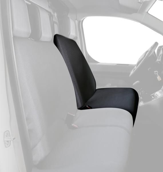 Funda de asiento de conductor Cora para furgonetas SP28/SP29, color negro, de poliéster