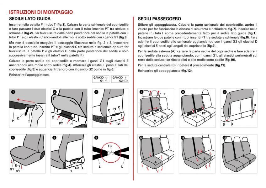 Cora Van Seat Covers, Size SP30, Split Seat, Black Polyester Fabric