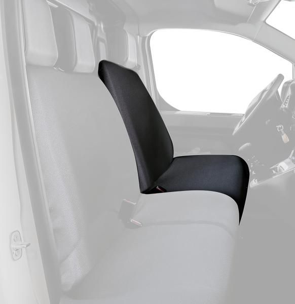 Cora Driver's Side Car Seat Cover for SP30/SP31 Vans Black Polyester Fabric