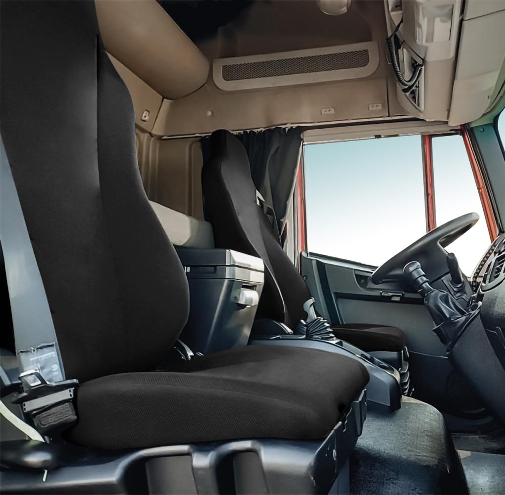 Cora Coprisedili su Misura IVECO Eurocargo 2 Posti Poliestere Nero
