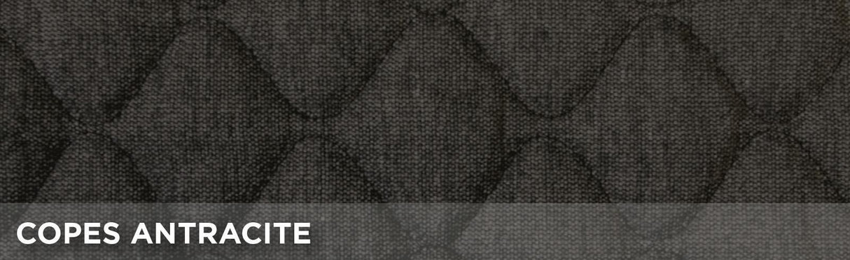 Cora LKW-Sitzbezüge, Größe SP70, anthrazitfarbener gesteppter Baumwollstoff