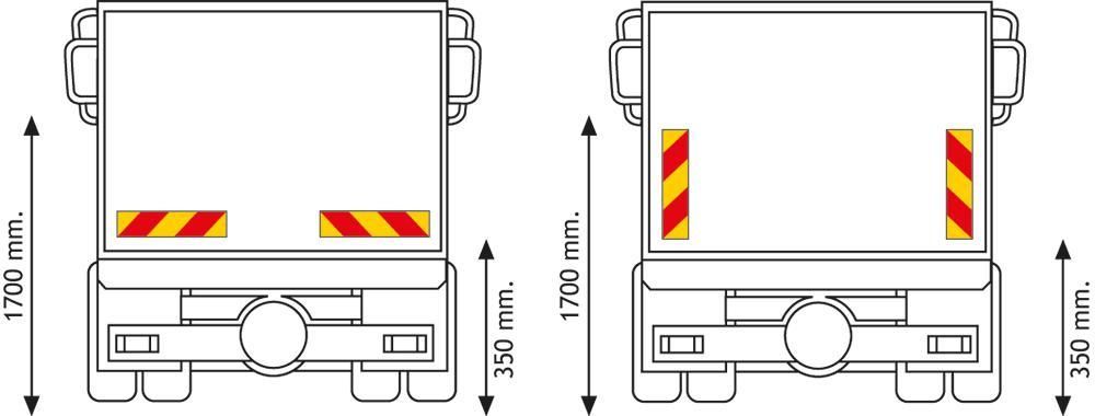 Cora Reflective and Fluorescent Panels for Tractors 565x132x0.8 mm
