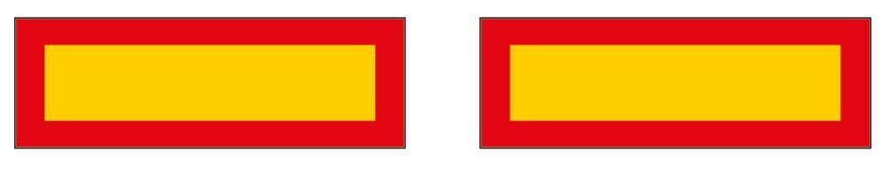 Cora Pannelli riflettenti e fluorescenti per rimorchi 565x196x0,8 mm