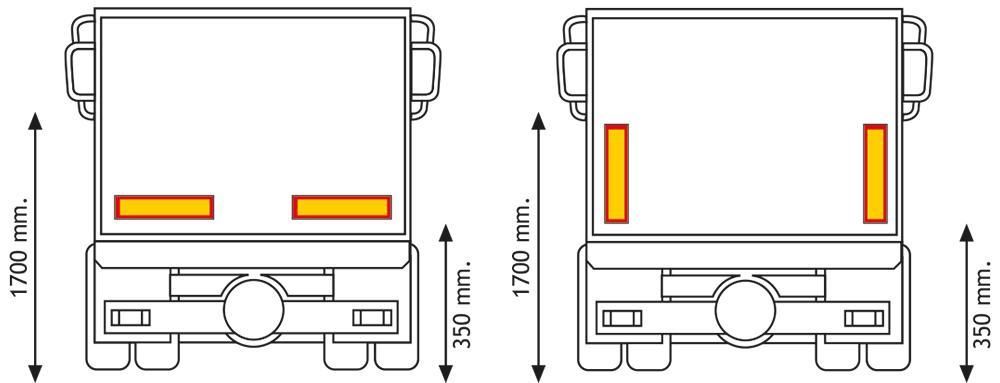 Cora Pannelli riflettenti e fluorescenti per rimorchi 565x196x0,8 mm