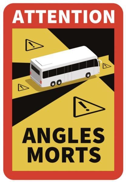 Cora Busaufkleber „Angles Morts“ 250 x 170 mm