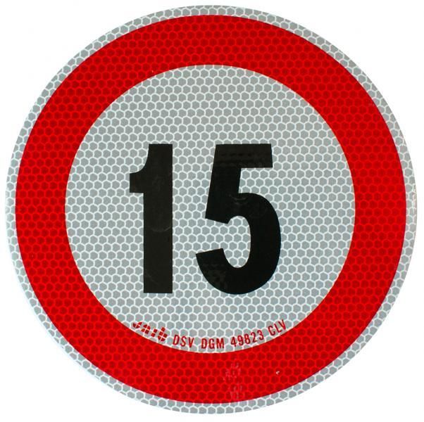 Cora Disc-Aufkleber Geschwindigkeitsbegrenzung 15 km/h