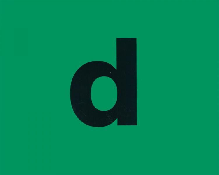 Cora Green "d" perishable food sticker