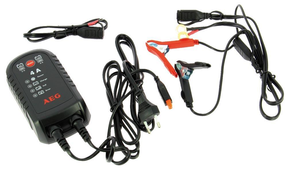 AEG Caricabatterie Auto Elettronico 4A 6V e 12V