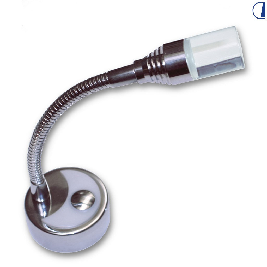 Faretto flessibile a LED acrilico doppia luce 3000/4000 K per camper