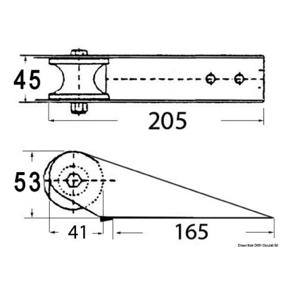 Osculati Musone di prua per piccoli scafi e imbarcazioni 01.118.80