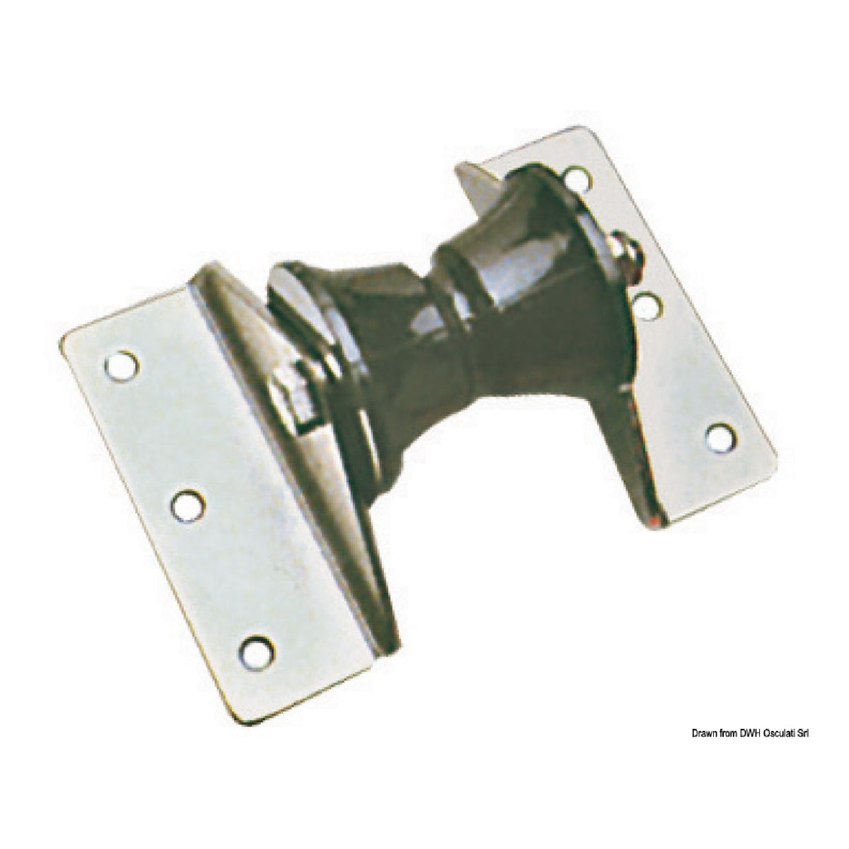 Rodillo de proa de acero inoxidable satinado Osculati para percutor Dolphin 01.119.92