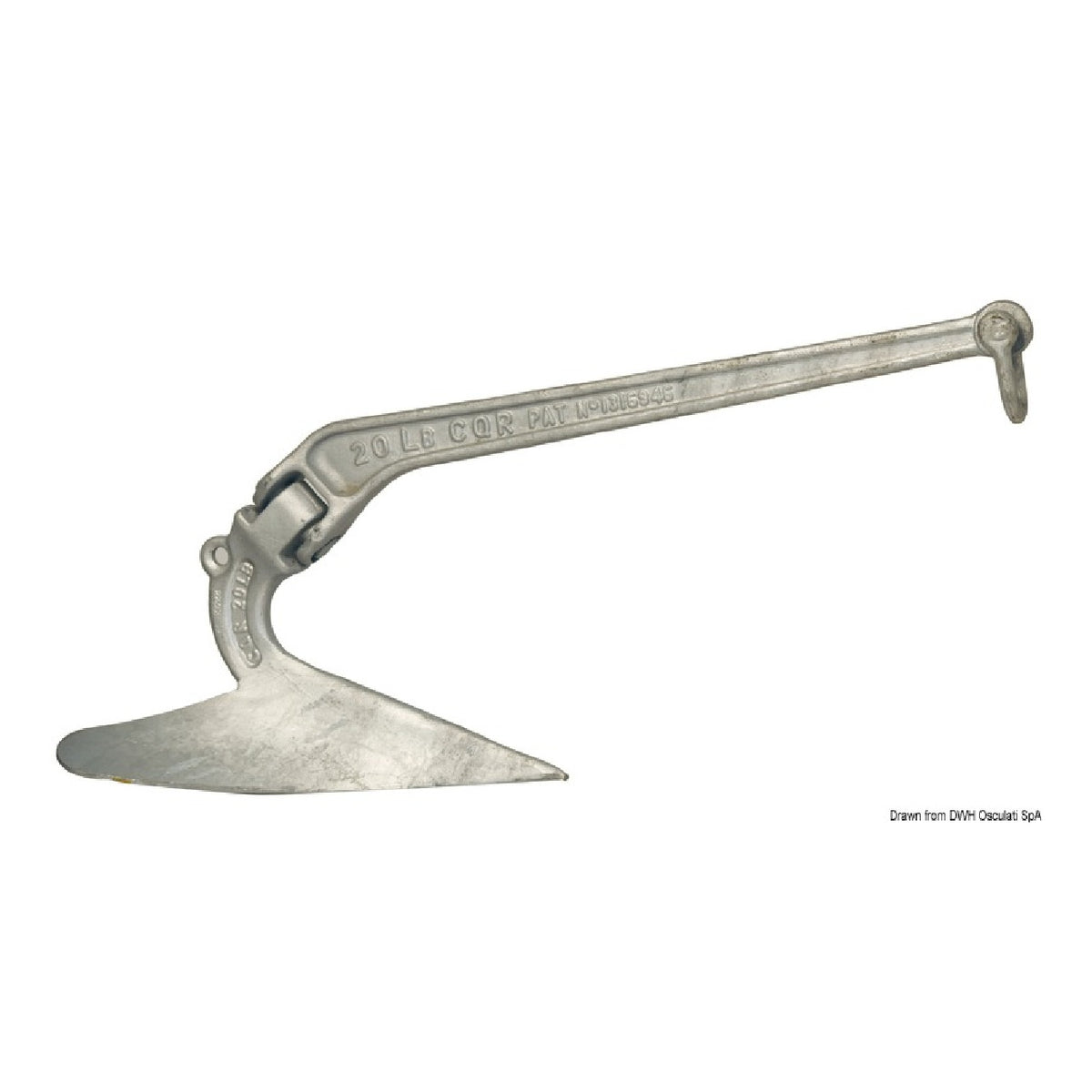 Lewmar Original CQR Anker für Boote von 9 bis 70 kg