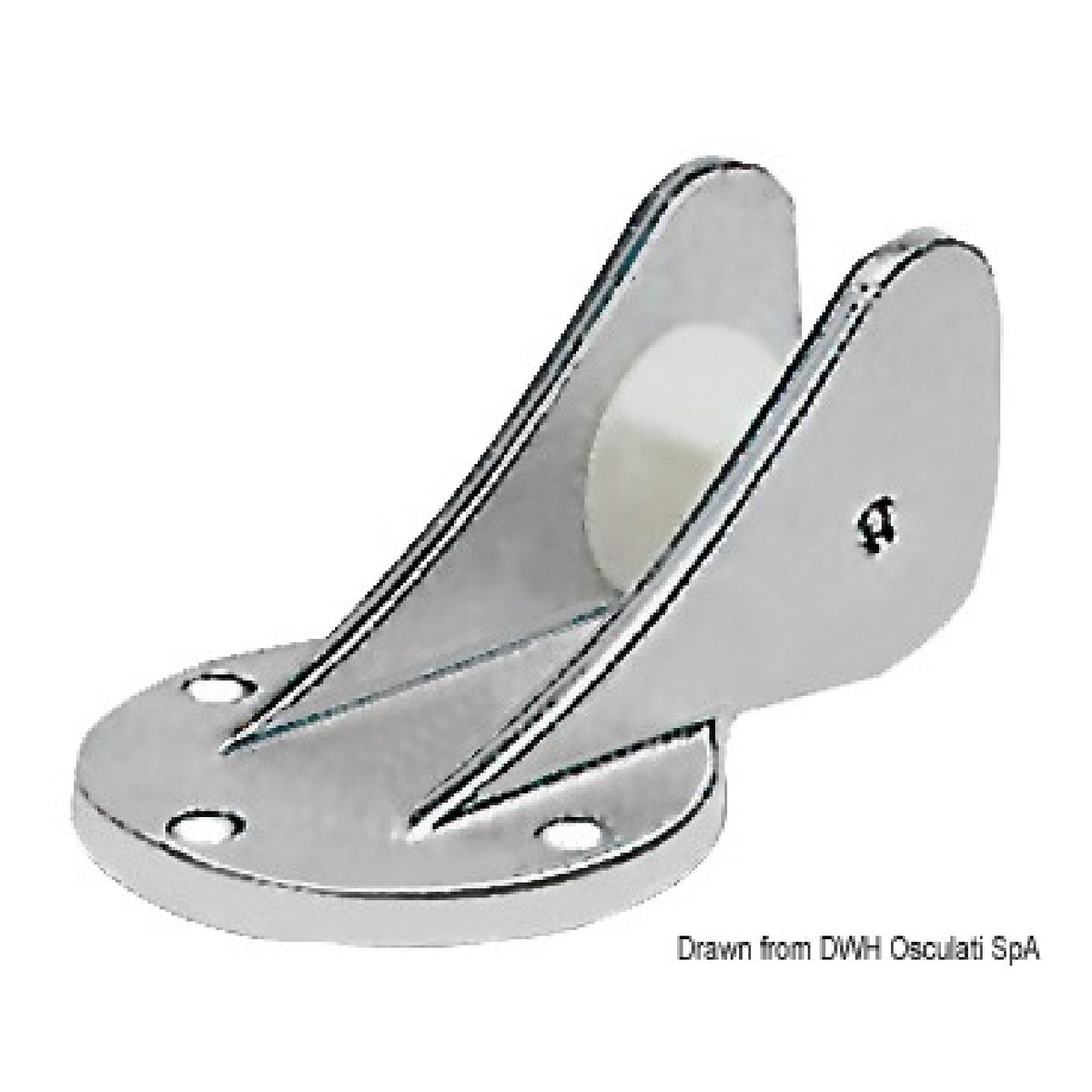 Osculati Kettenführung aus Aluminiumlegierung mit Sockel für Boote 01.340.00