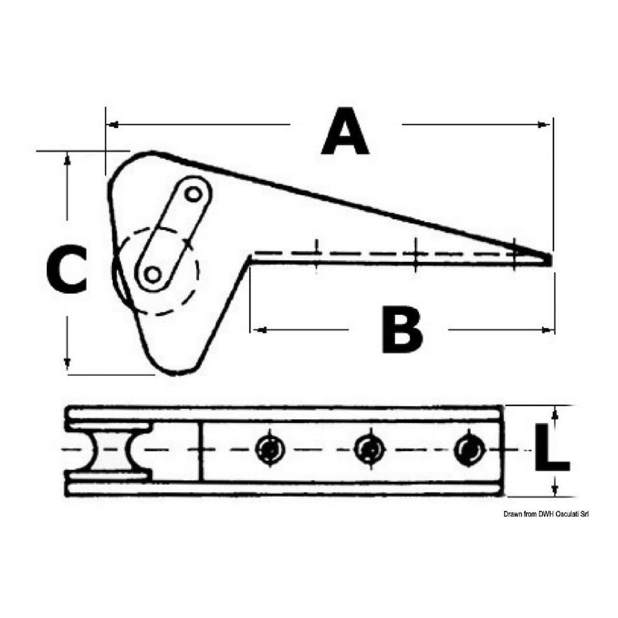 Osculati Musone per ancore Bruce e Trefoil 01.343.10