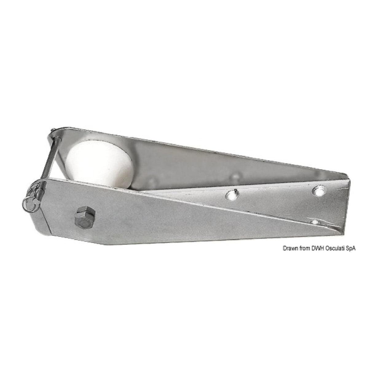 Osculati Musone di prua compatto in fusione AISI 316 01.484.09