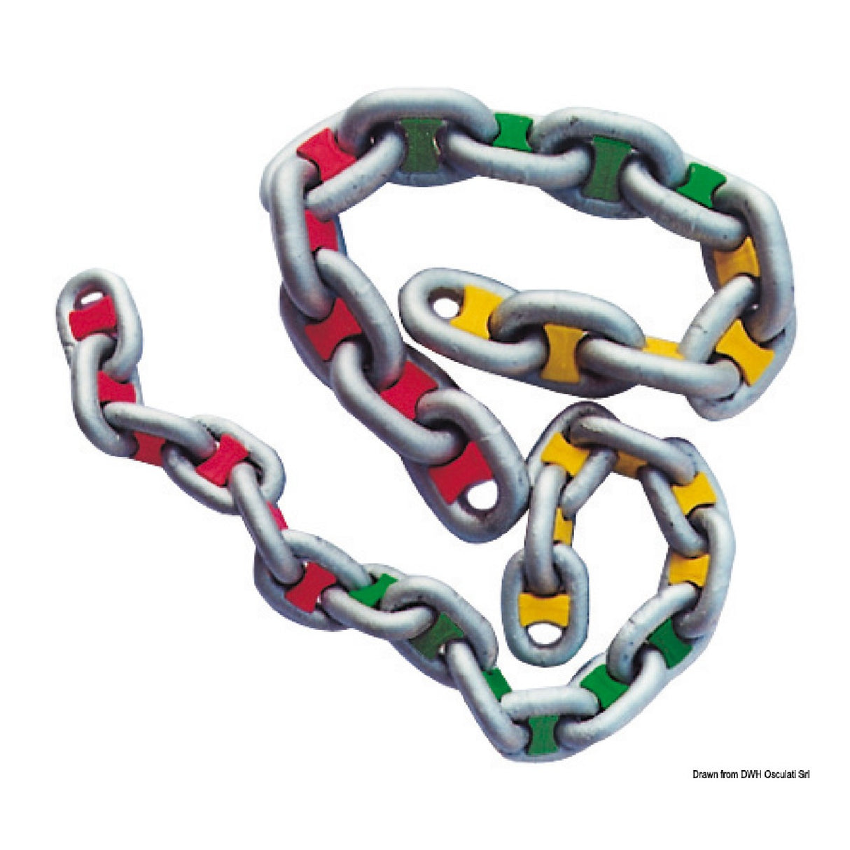 Osculati Chain Marker Chain Rainbow 01.500.06BI