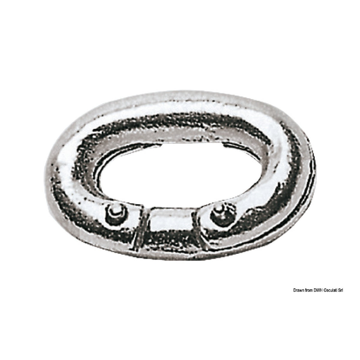 Osculati Edelstahl-Kettenglied für Bootsketten 01.671.06
