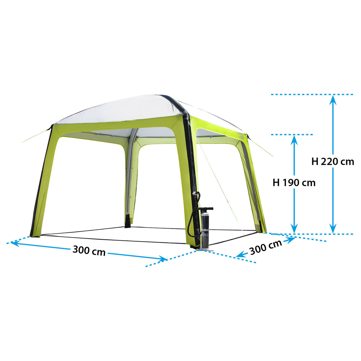 Gazebo Outdoor Gonfiabile Brunner Aquamar AIRtech 300 x 220 cm