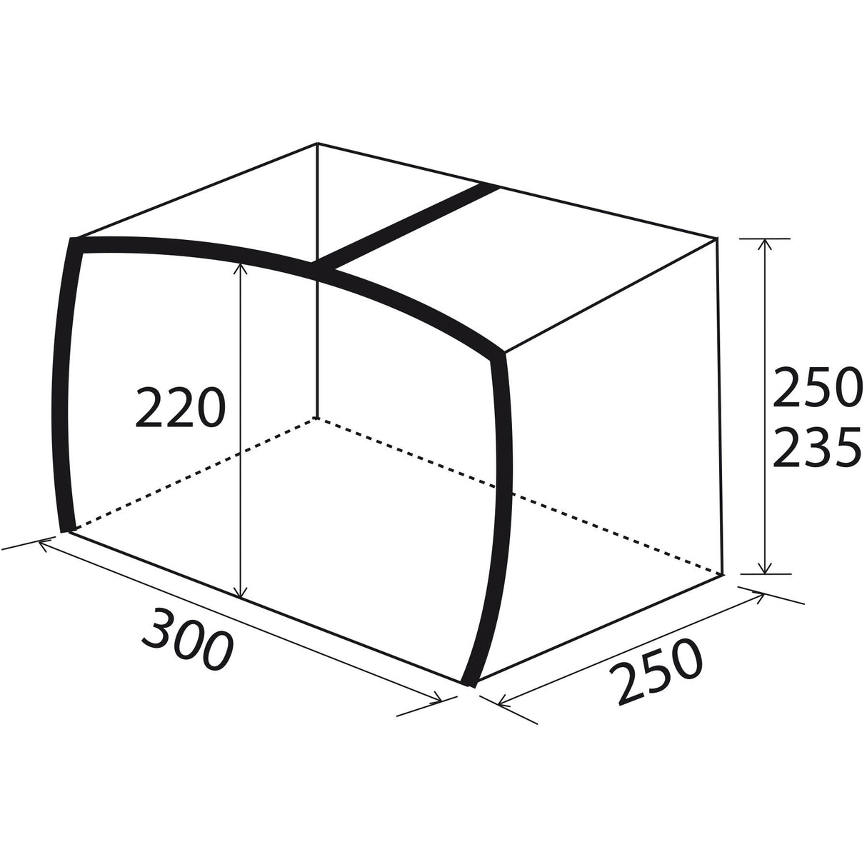 Toldo inflable Brunner Skia 300 AIRtech 300 x 250 cm