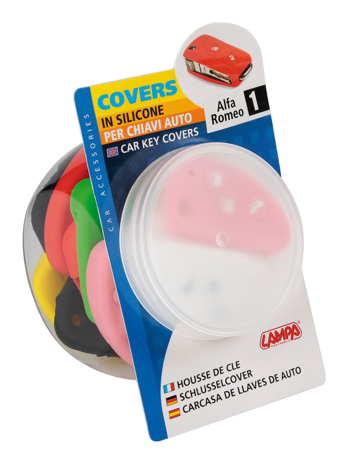 Lampa Covers per chiavi auto, dispenser 20 pz - compatibile per - Alfa Romeo - 1 01500