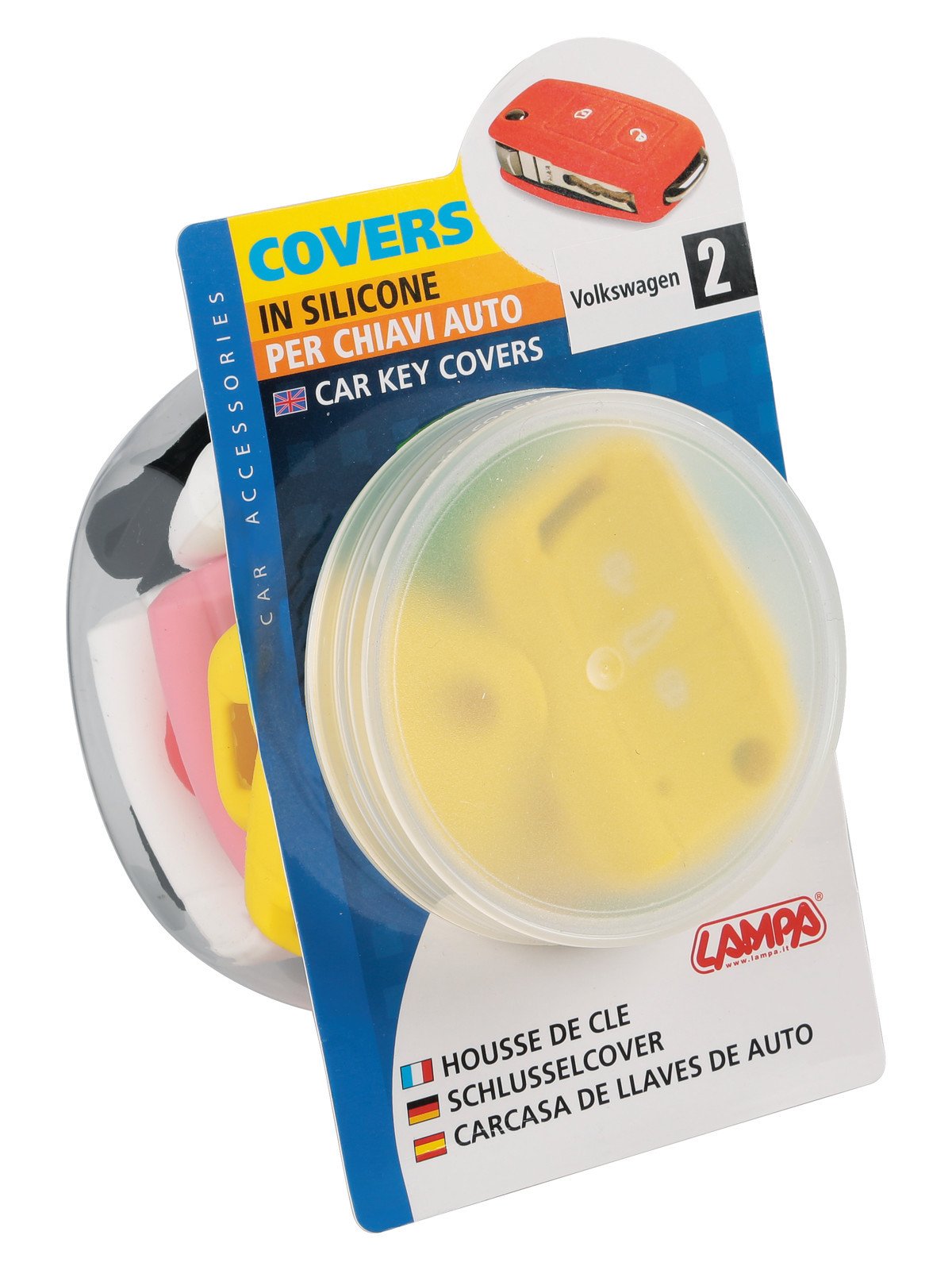 Lampa Covers per chiavi auto, dispenser 20 pz - - Seat, Skoda, Volkswagen - 2 01514