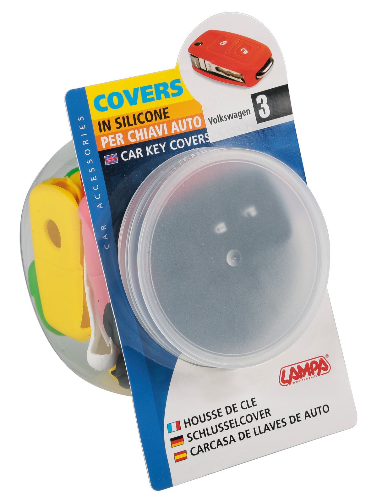 Lampa Covers per chiavi auto, dispenser 20 pz - - Seat, Skoda, Volkswagen - 3 01515