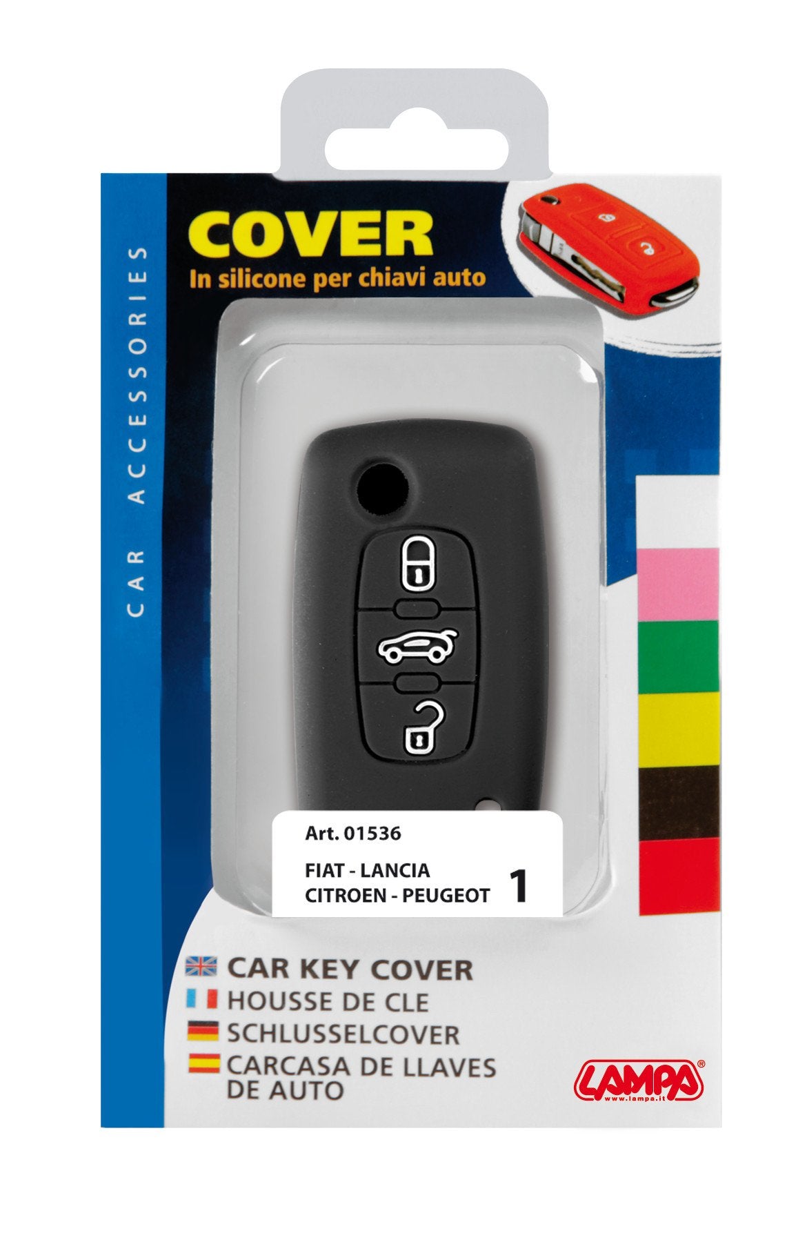 Lampa Cover per chiavi auto, conf. singola - Citroen, Fiat, Lancia, Peugeot 1 01536