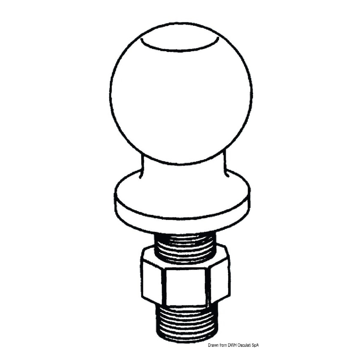 Osculati Kugelkupplung für Boots- und Anhängerkupplung 02.011.01