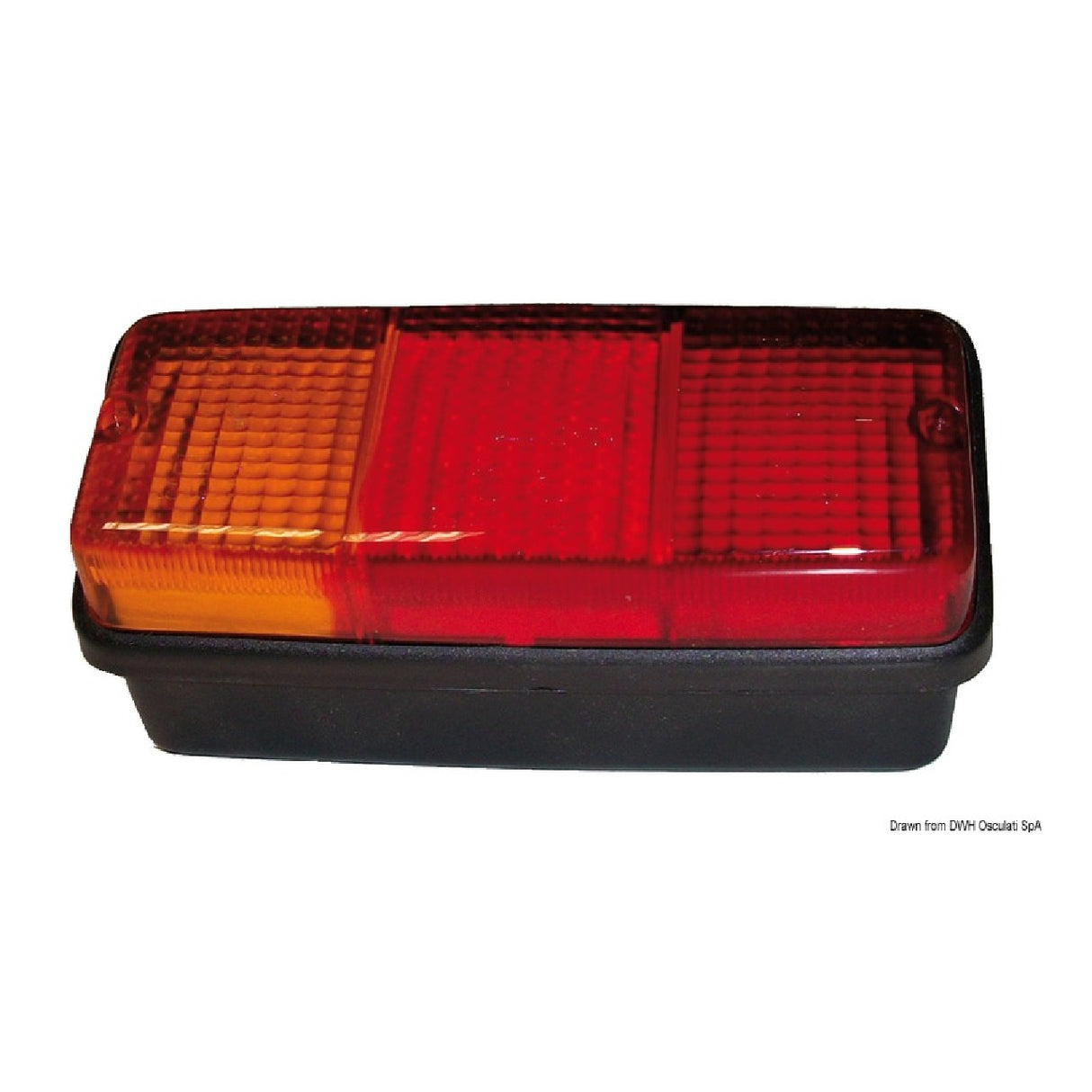 Osculati Rückleuchte für Anhänger rechts, 3 Funktionen, 3 Glühbirnen 02.021.01