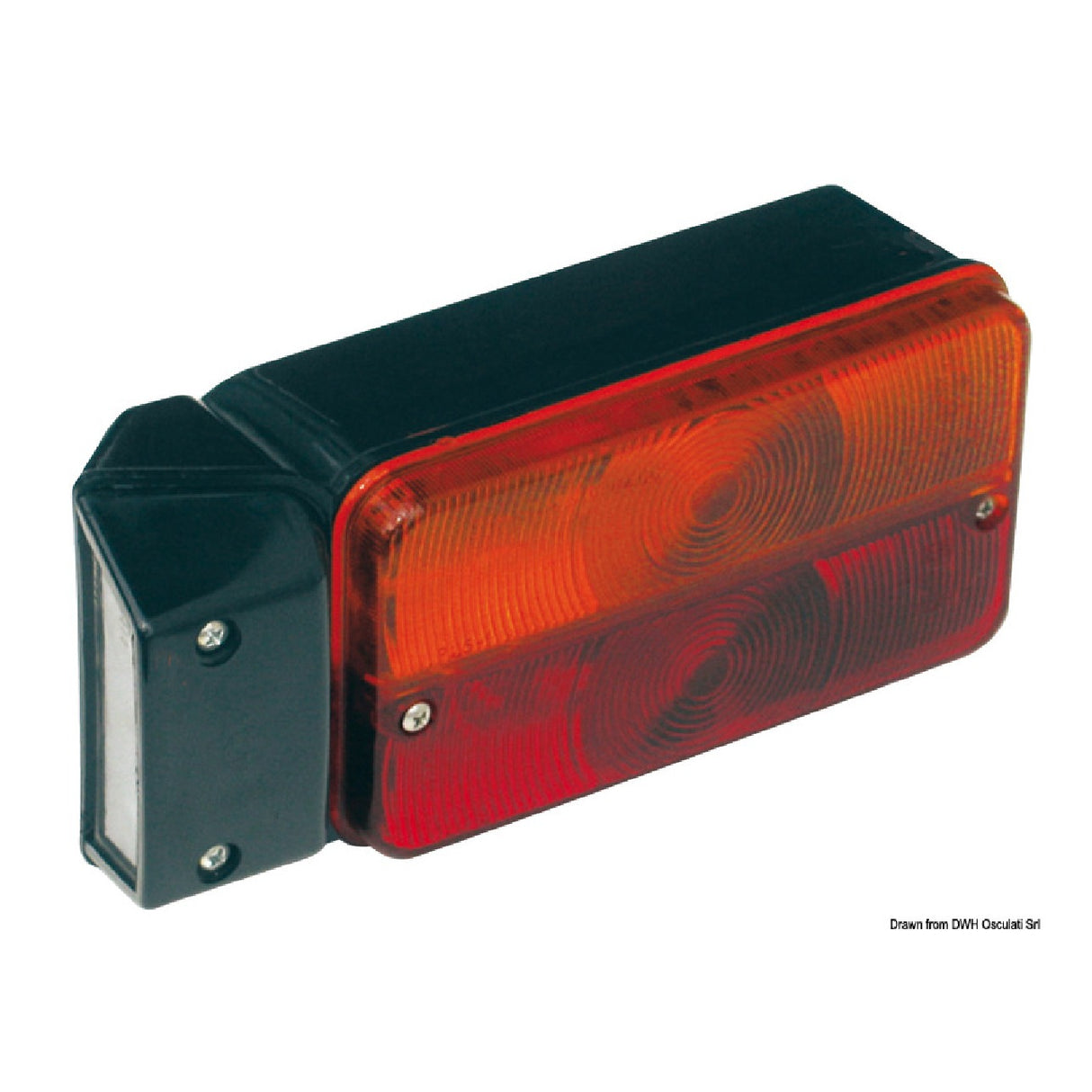 Fanale de carrello de remolque trasero izquierdo Osculati - 4 funciones 02.021.32