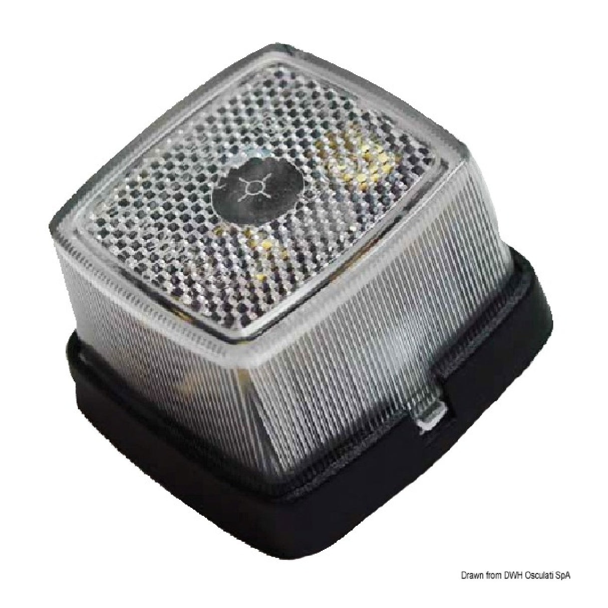 Osculati Fanale carrello traino d'ingombro bianco 02.022.03 - AmerigoStore