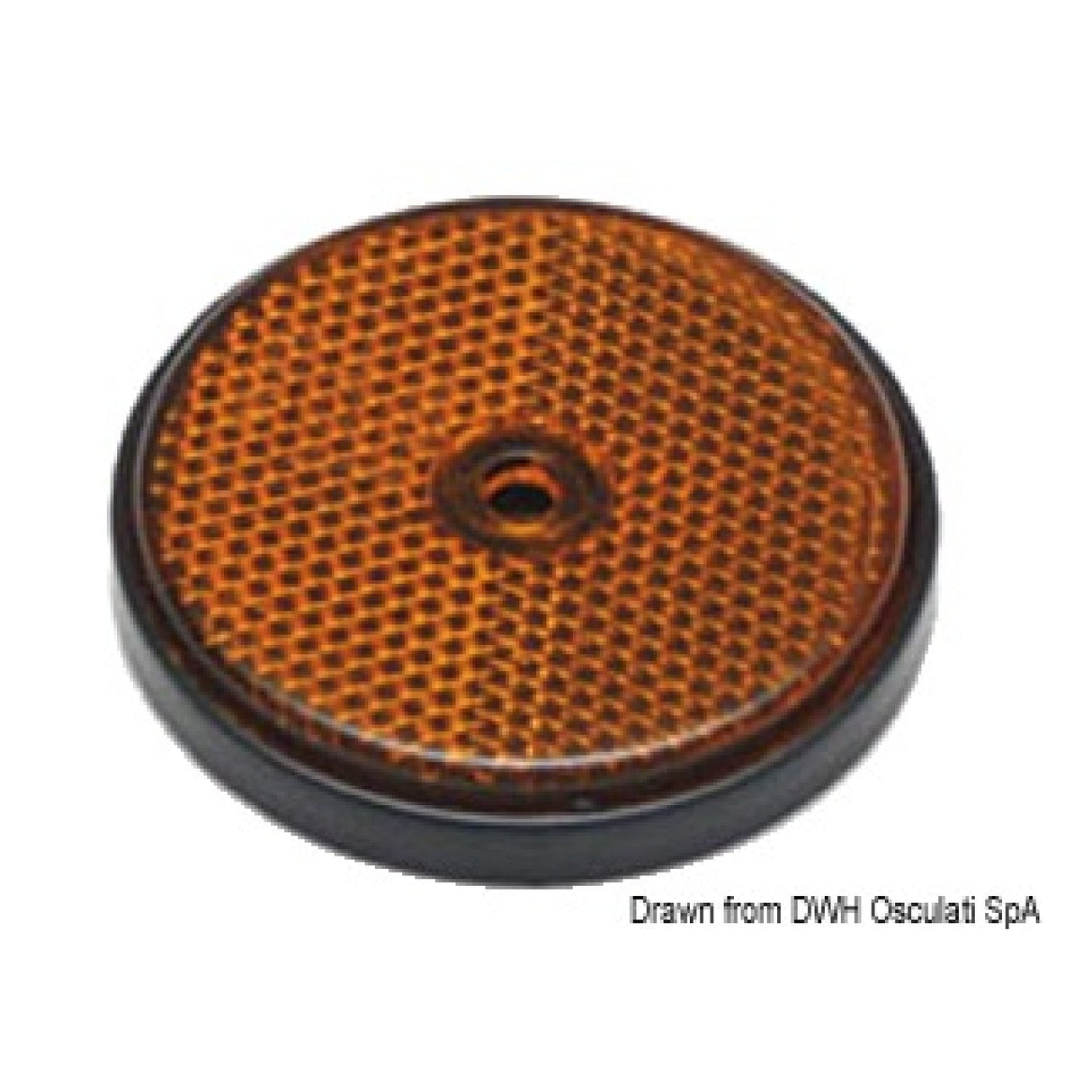 Osculati Orangereflektor 60 mm für Abschleppwagen 02.023.30