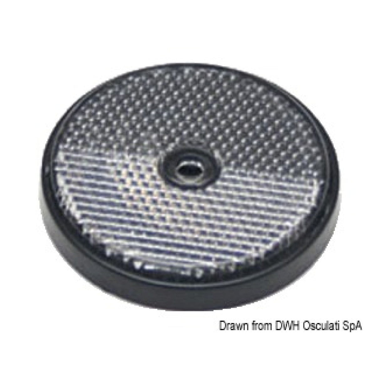 Osculati Weißreflektor 60 mm für Schleppwagen 02.023.31