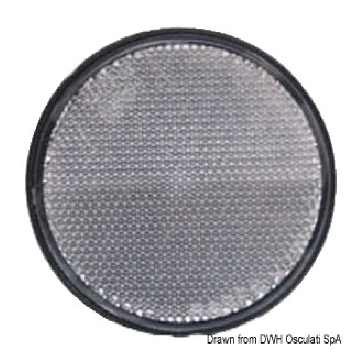 Osculati White adhesive reflector 60 mm for towing trailer 02.023.33