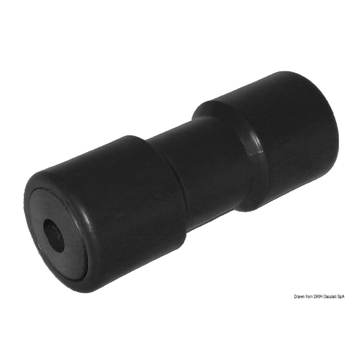 Osculati Rullo rimorchio centrale nero 200 mm diametro foro 26 mm 02.029.02