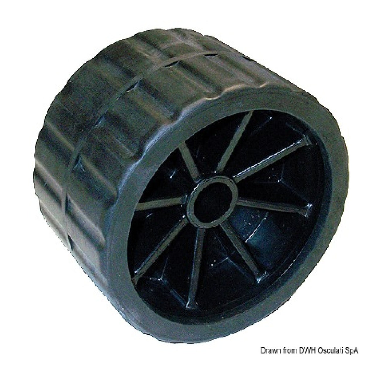 Osculati Seitenanhängerrolle Durchmesser 18,5 schwarz 02.029.13