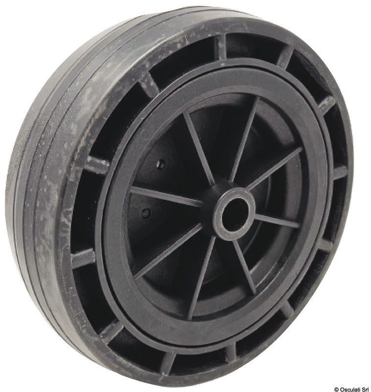Osculati Rueda de tecnopolímero grande con revestimiento de goma, diámetro 250 mm 02.029.47