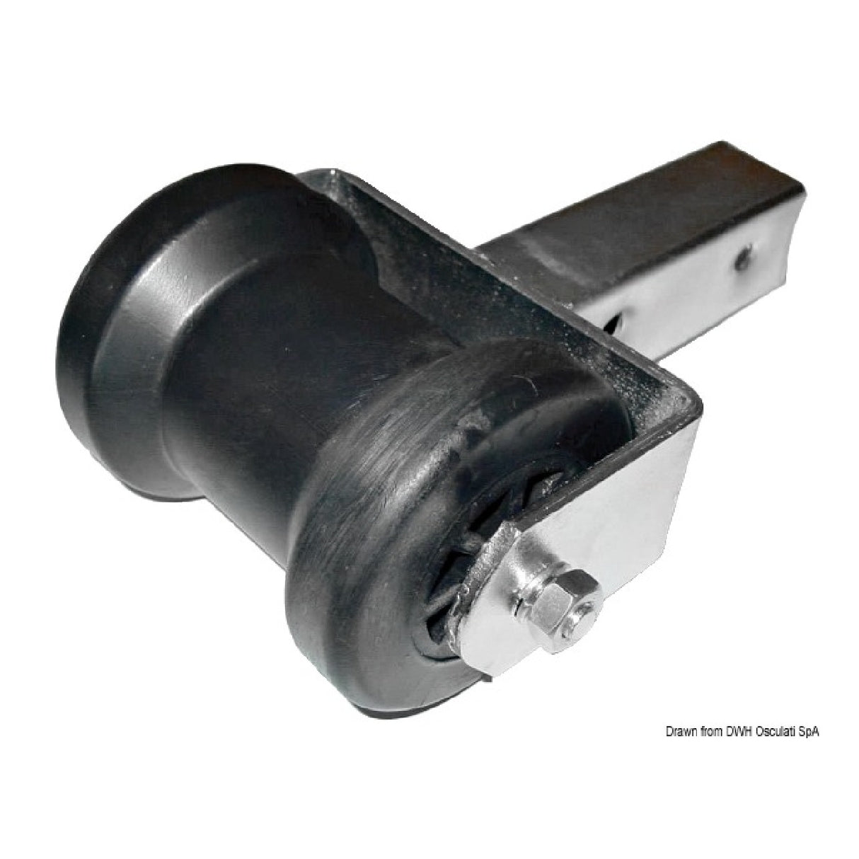 Osculati Fester Zentralkiel-Anhängerrolle 30 x 30 mm 02.030.01