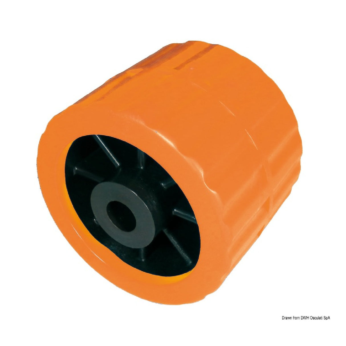 Osculati Rullo rimorchio laterale arancio 75 mm diametro foro 15 mm 02.031.06 02.031.06 - AmerigoStore