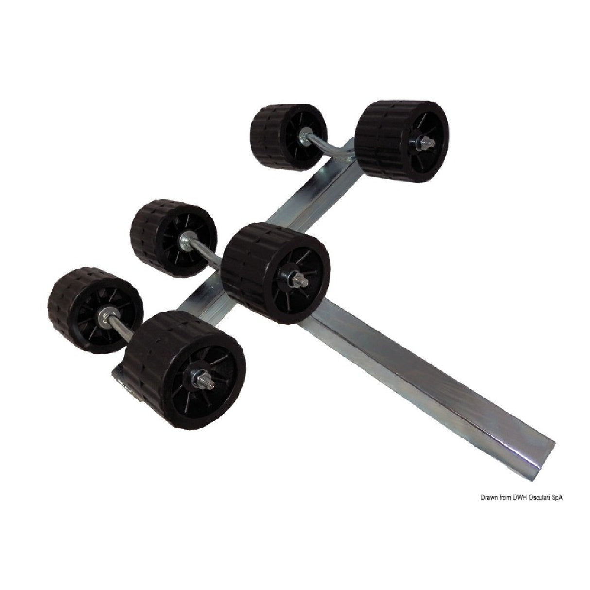 Osculati Rullo rimorchio basculante 40 mm 6 Rulli rimorchio 02.031.25 - AmerigoStore