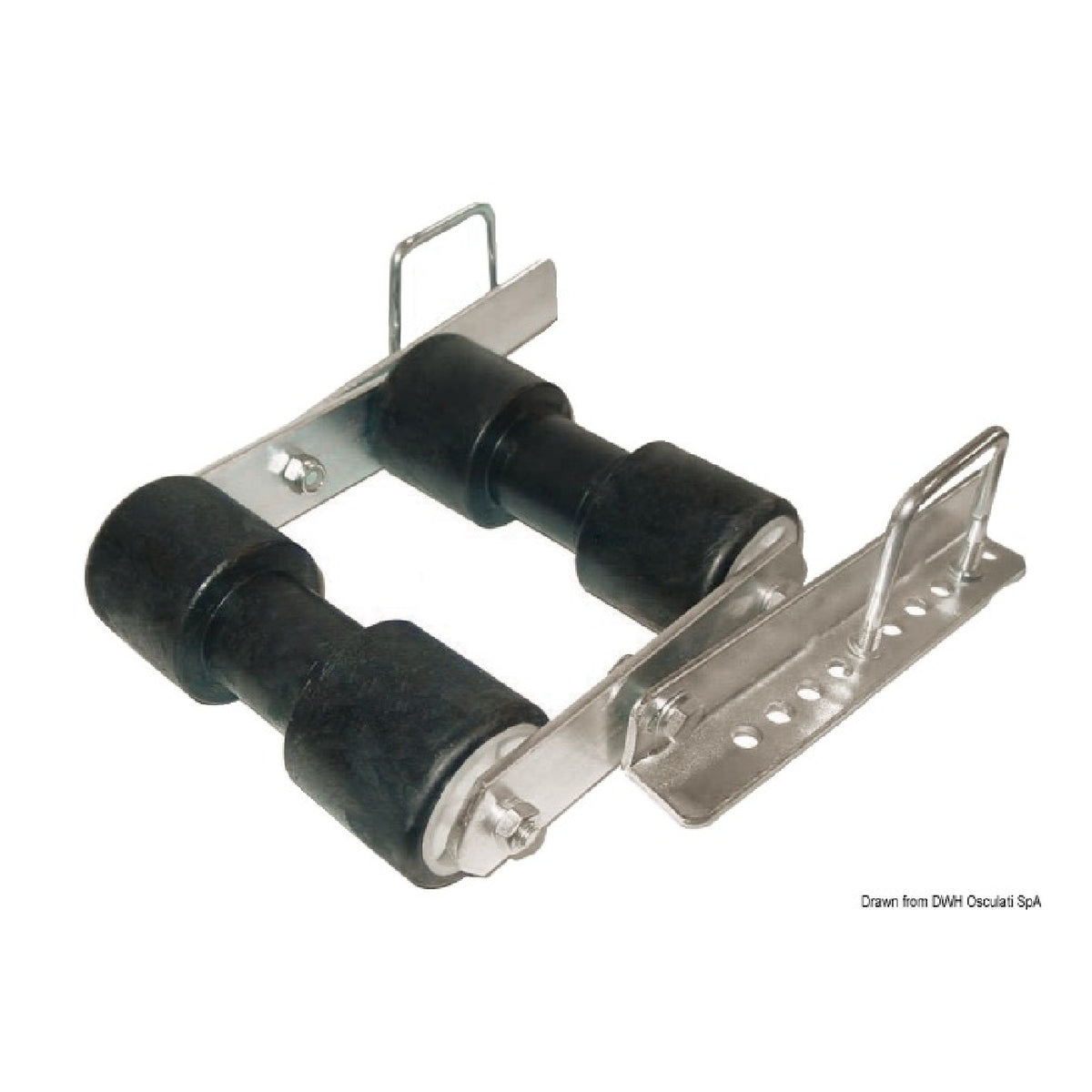 Osculati Rollo basculante posterior 60 mm doble 02.040.69