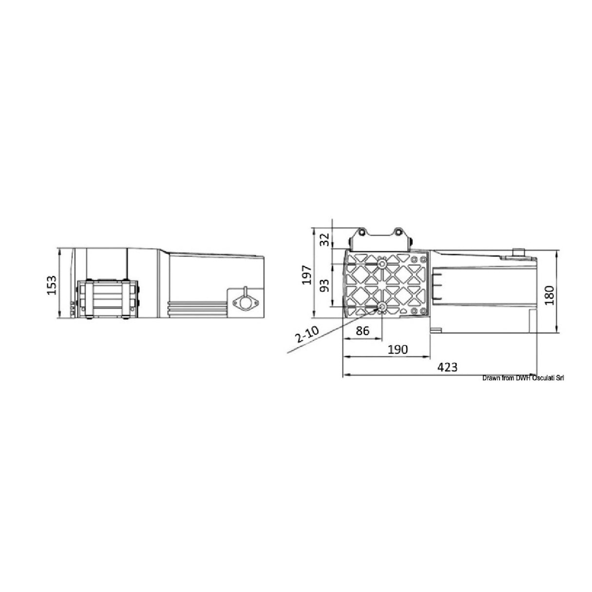 Comeup Industries Arganello elettrico 1134 Kg 600W 12V