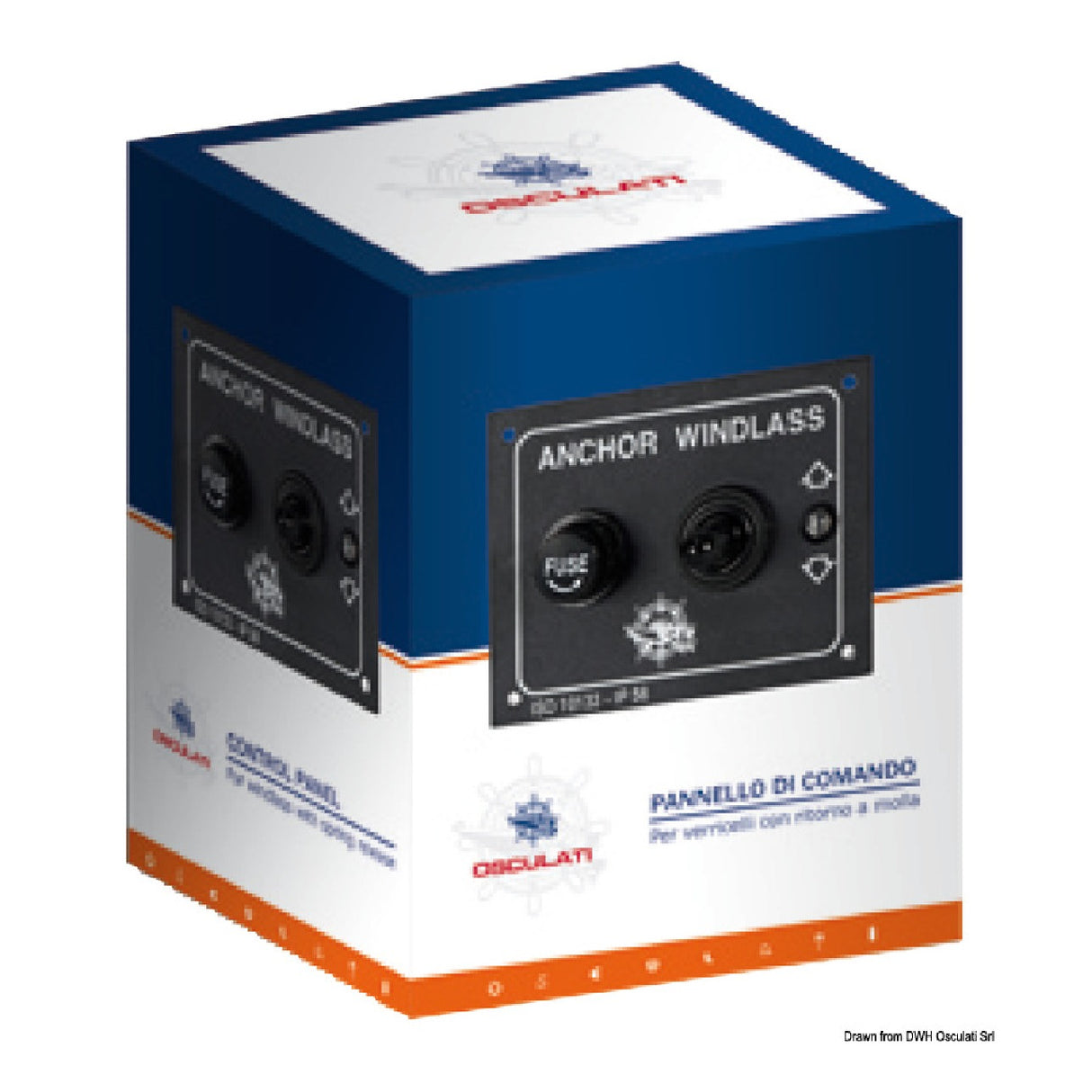 Osculati Pannello di comando per verricelli ritorno a molla/bascula 02.341.00