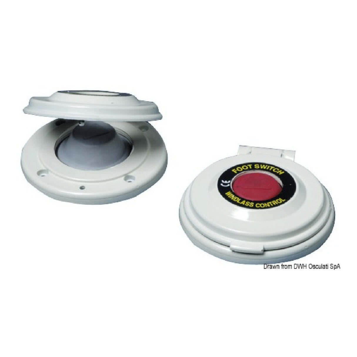 Pedal de control Osculati para control de molinete eléctrico 02.342.01