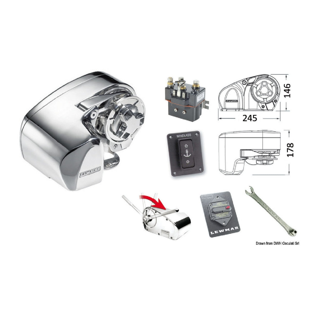Lewmar Pro 1000 Winch Gypsy 6 mm