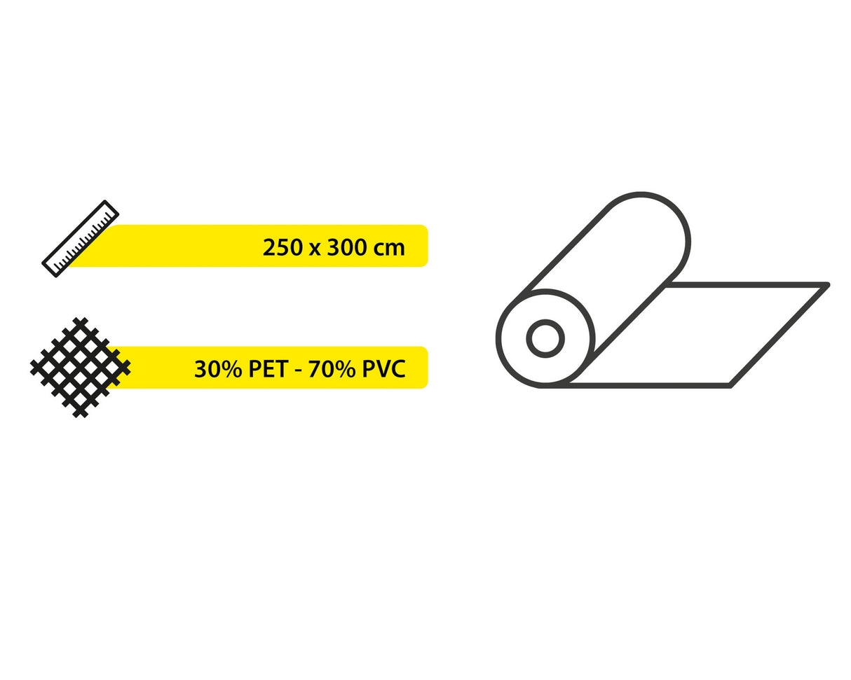 Colchoneta de camping Brunner Kinetic 600 para autocaravanas y caravanas, 250 x 400 cm, gris