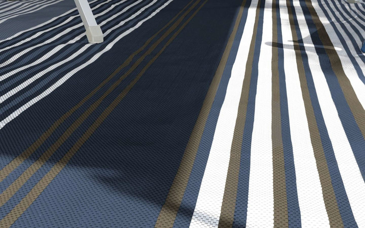 Brunner Kinetic 400 Campingmatte für Wohnmobile und Wohnwagen, 250 x 350 cm, Blau/Hellblau 0201138N.C64