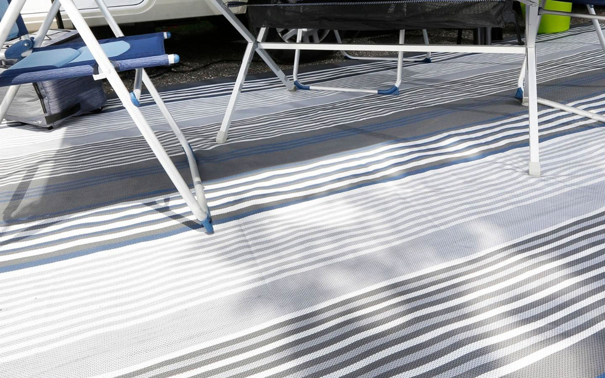 Brunner Kinetic 400 Campingmatte für Wohnmobile und Wohnwagen, 250 x 600 cm, Grau, 0201148N.C62