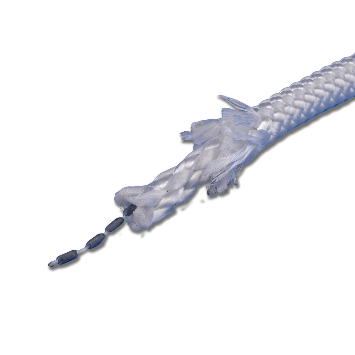 Trem Cima Leichenbergungsleine aus Polyester mit Bleikern, 8 mm Durchmesser, weiß, 100 m