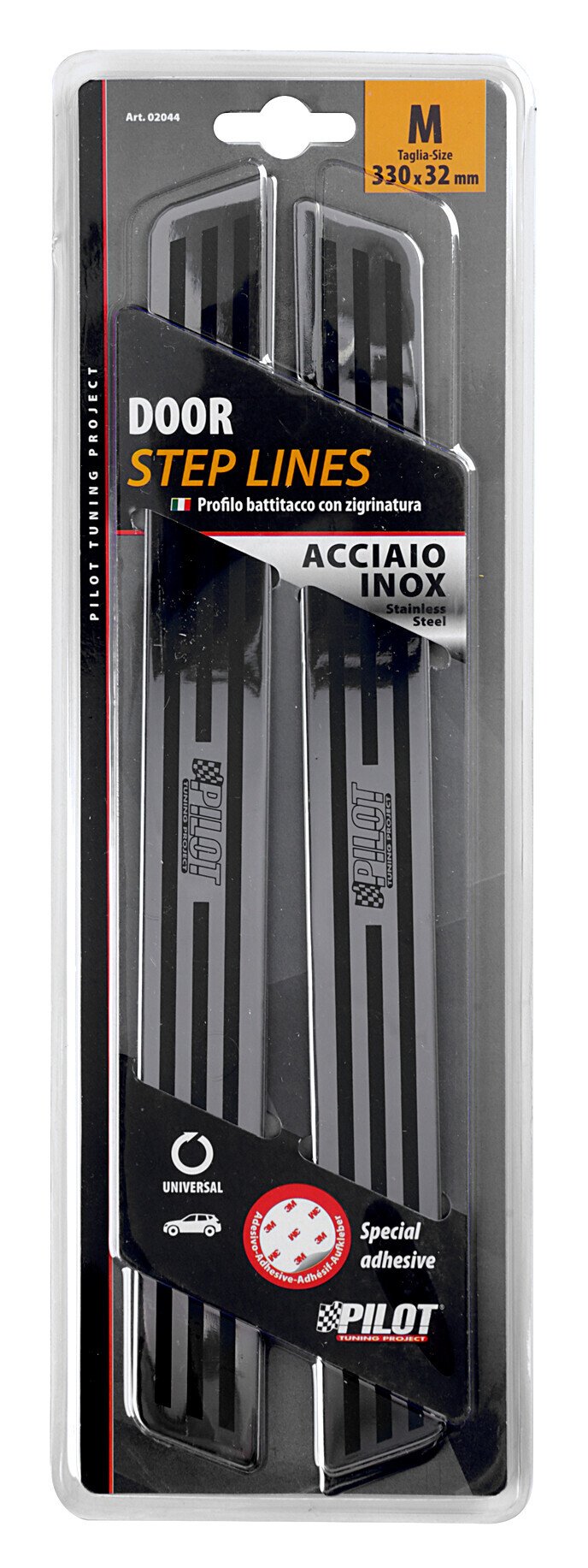 Pilot Profili battitacco in acciaio inox - PB-4 - 330x32 mm